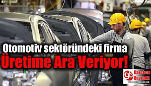Otomotiv sektöründeki o firma Üretime Ara Veriyor