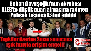 Bakan yakınına torpil iddiasına ‘çözüm bulundu’: Sınav sonucuna erişim engeli
