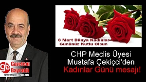 CHP Meclis Üyesi Mustafa Çekiçci'den 8 Mart Dünya Kadınlar Günü mesajı