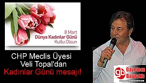 CHP Meclis Üyesi Veli Topal'dan 8 Mart Dünya Kadınlar Günü mesajı