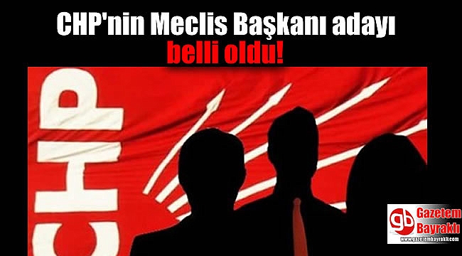 CHP'nin Meclis Başkanı adayı belli oldu