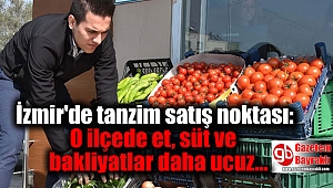 İzmir'de tanzim satış noktası: O ilçede et, süt ve bakliyatlar daha ucuz