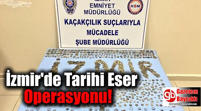 İzmir'de Tarihi Eser Operasyonu
