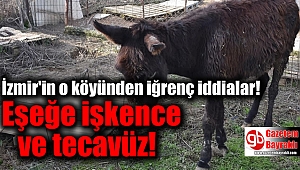 İzmir'in o köyünde iğrenç iddialar: Eşeğe işkence ve tecavüz
