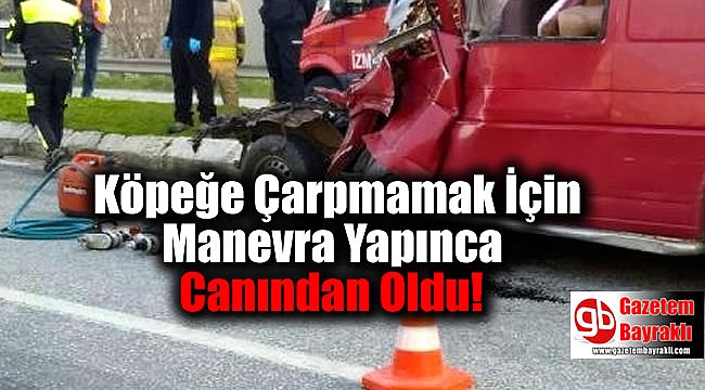 Köpeğe Çarpmamak İçin Manevra Yapınca Canından Oldu