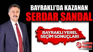 Bayraklı'da kazanan Serdar Sandal