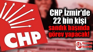CHP İzmir'de 22 bin kişi sandık başında görev yapacak
