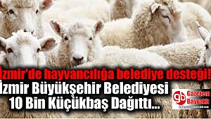 İzmir Büyükşehir Belediyesi 10 Bin Küçükbaş Dağıttı