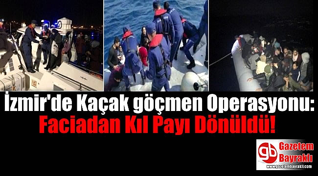 İzmir'de 56 Göçmen Yakalandı: Faciadan Kıl Payı Dönüldü