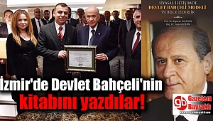 İzmir'de Devlet Bahçeli'nin kitabını yazdılar