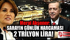 Meral Akşener: Sarayın Günlük Harcaması 2 Trilyon Lira