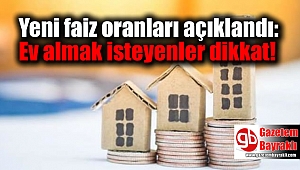 Yeni faiz oranları açıklandı: Ev almak isteyenler dikkat