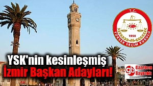 YSK'nın kesinleşmiş İzmir adayları