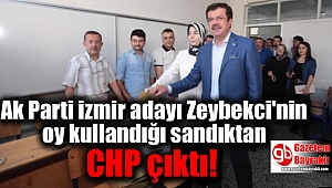 Zeybekci'nin oy kullandığı sandıktan CHP çıktı