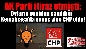 AK Parti itiraz etmişti: Oyların yeniden sayıldığı Kemalpaşa'da sonuç yine CHP oldu