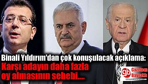 Binali Yıldırım MHP'yi yok saydı: Karşı adayın daha fazla oy alması ittifaktan