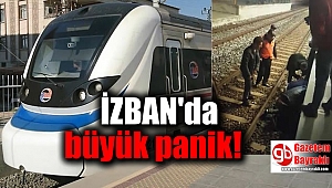 Dengesini kaybeden bir kişi İZBAN raylarına düştü