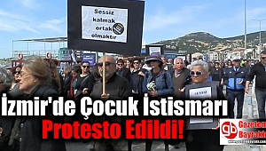 Foça'da Çocuk İstismarı Protesto Edildi