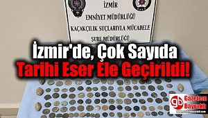 İzmir'de, Çok Sayıda Tarihi Eser Ele Geçirildi