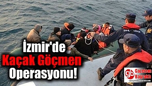 İzmir'de Kaçak Göçmen Operasyonu