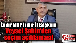 İzmir MHP İzmir İl Başkanı Şahin'den seçim açıklaması