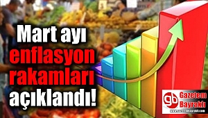 Mart ayı enflasyon rakamları açıklandı