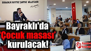 Bayraklı'da ‘Çocuk masası’ kurulacak