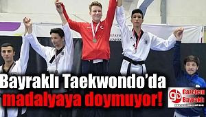 Bayraklı Taekwondo’da madalyaya doymuyor