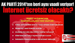 Binali Yıldırım'ın vaadi Ak Parti'nin 2014'ten beri vaadi