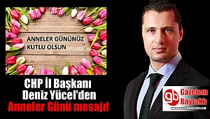 CHP İl Başkanı Deniz Yücel'den Anneler günü mesajı