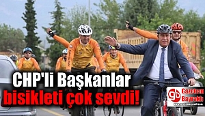 CHP'li Başkanlar bisikleti çok sevdi