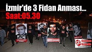 İzmir'de 3 Fidan Anması