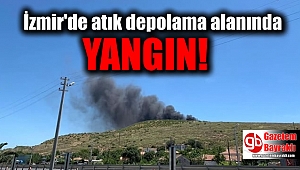 İzmir'de atık depolama alanında yangın