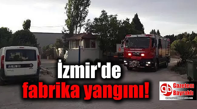 İzmir'de fabrika yangını
