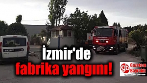 İzmir'de fabrika yangını