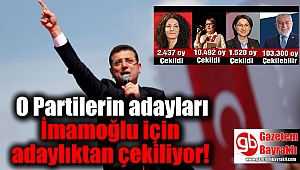 O Partilerin adayları İmamoğlu için adaylıktan çekiliyor