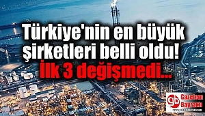 Türkiye'nin en büyük şirketleri belli oldu