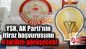 YSK, AK Parti'nin itiraz başvurusunu o tarihte görüşecek