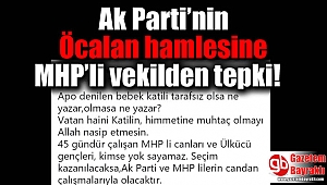 Ak Parti’nin Öcalan hamlesine MHP’li vekilden tepki
