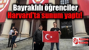 Bayraklılı öğrenciler Harvard'ta sunum yaptı