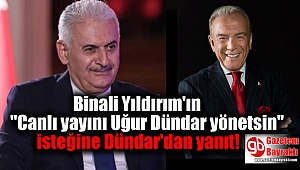 Binali Yıldırım'ın ''Canlı yayını Uğur Dündar yönetsin'' isteğine Dündar'dan yanıt