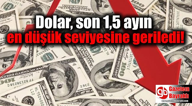 Dolar, son 1,5 ayın en düşük seviyesine geriledi