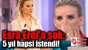 Esra Erol'a şok: 5 yıl hapsi istendi