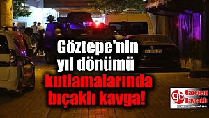 Göztepe'nin yıl dönümü kutlamalarında bıçaklı kavga