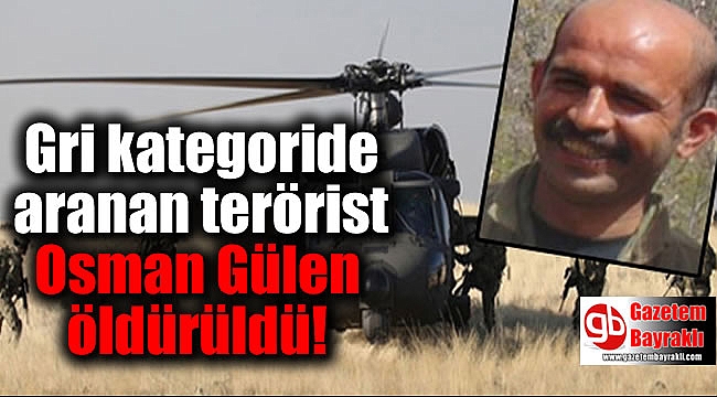Gri kategoride aranan terörist Osman Gülen öldürüldü