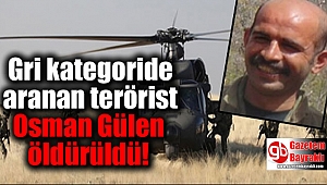Gri kategoride aranan terörist Osman Gülen öldürüldü