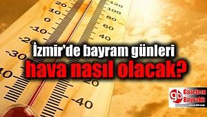 İzmir'de bayram günleri hava nasıl olacak
