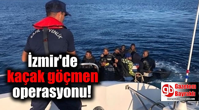 İzmir'de kaçak göçmen operasyonu