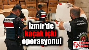 İzmir'de kaçak içki operasyonu