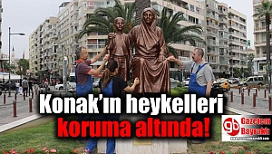Konak’ın heykelleri koruma altında